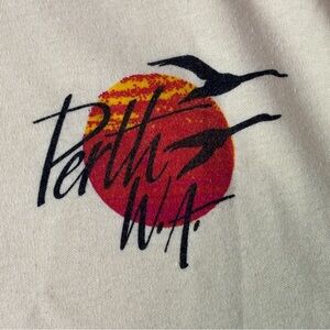 Vintage 80s Bonza Perth WA Australia T-Shirt Single Stitch Raglan Made in AUS